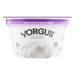 Iogurte Yorgus Grego Natural 0% Gordura 130g