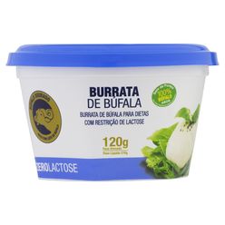 Burrata De Búfala Búfalo Dourado Zero Lactose 120g