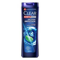 Shampoo Anticaspa CLEAR Men Ice Cool Menthol 200ml