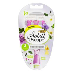 Aparelho de Barbear BIC Soleil Escape Rosa e Magnólia com 3 unidades