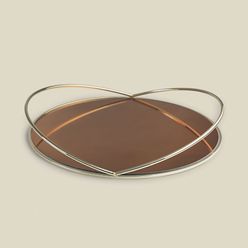 Bandeja Vidro Mirror  30x30cm - A\CASA
