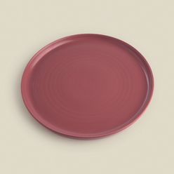 Prato para Lanche Daily Stoneware Rosa 21cm - A\CASA