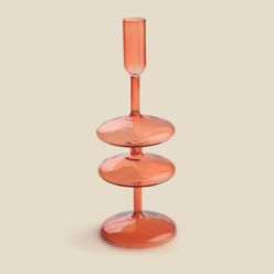 Porta Vela Vidro Amber  9.5x25- A\CASA