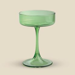 Taça Vidro Verde 380ml - A\CASA