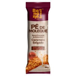 Pé de Moleque BANANA BRASIL Caramelo Salgado Sem Adição de Açúcares 20g