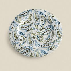 Prato Fundo Paisley Stoneware 23cm - A\CASA