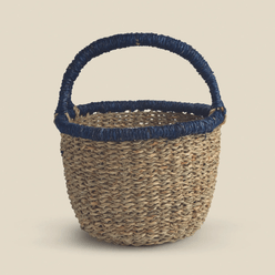Cesto CESTO Fibra Natural Amalfi 34cm Azul Ref.: 4478