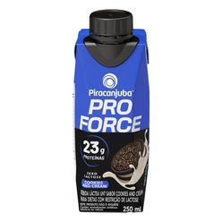 Bebida Láctea PIRACANJUBA Pro Force Cookies and Cream 23g Proteínas Zero Lactose 250ml