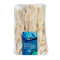 Bacalhau BACALA MARE Salgado Seco Filé em Pedaços 500g