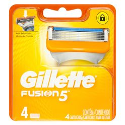GILLETTE Fusion5 Carga para Aparelho de Barbear com 5 Lâminas 4 un