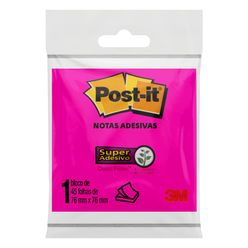 Post-It 3M Rosa 76x76mm com 45 Folhas