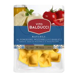 Ravioli VITO BALDUCCI Al Pomodoro,Mozzarella e Basilico 250g