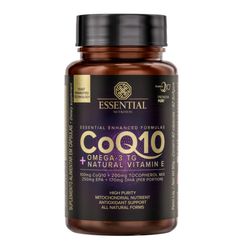 Suplemento ESSENTIAL CoQ10 + Omega 3tg + Natural Vitamin E com 60 Cápsulas
