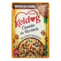 Ração úmida Keldog Para Cães Risoto De Carne Sachê 100g