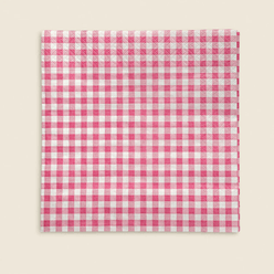 Guardanapo IMPORTADO Papel Vichy Rosa 33x33 Ref.: 200706