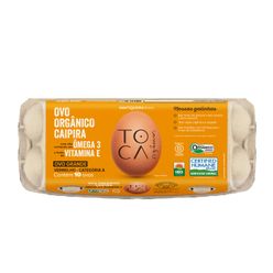 Ovo Vermelho Orgânico FAZENDA DA TOCA Ômega 3 e Vitamina E com 10 Unidades