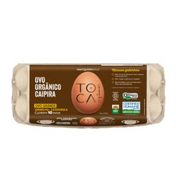 Ovo Caipira Vermelho Orgânico Grande FAZENDA DA TOCA 10un