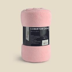Cobertor Casal Fleece Rosa  - REGENCY