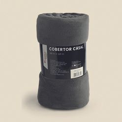 Cobertor Casal Fleece Cinza - REGENCY