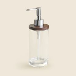 Porta-Sabonete Líquido 14cm Vidro Wood - A\CASA