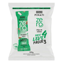 Barra de Sementes PINATI Zero Coco sem Açúcar Leve 4 Pague 3 100g