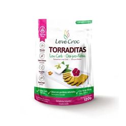 Torraditas LEVE CROC Low Carb sem Glúten 120g