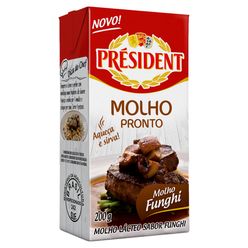 Molho Lácteo PRÉSIDENT Pronto Funghi 200g