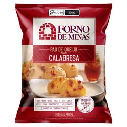 Pão de Queijo FORNO DE MINAS Com Calabresa Congelado 400g
