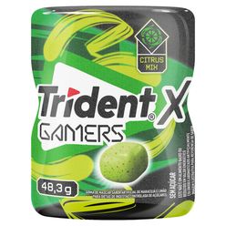 Goma de Mascar TRIDENT X Gamers Maracujá e Limão Sem Açúcar 48.3g