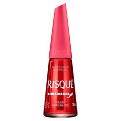 Esmalte RISQUÉ Chillibeans Intensificador de Vermelho Dá um Grau na Cor 8ml