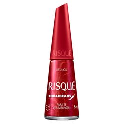 Esmalte RISQUÉ Chillibeans Metálico Para Ter Ver.melho(r) 8ml