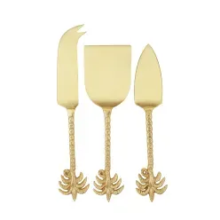 Conjunto para Queijo ACAS Palm Inox com 3 Peças