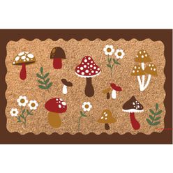 Capacho Mushroom 60x40cm Fibra Natural - A\CASA