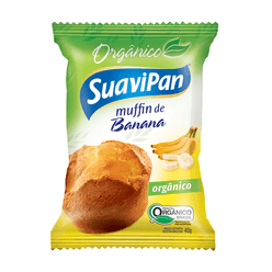 Muffin SUAVIPAN Orgânico Banana 40g