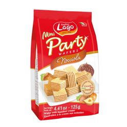Wafer LAGO Mini Party Avelã 125g