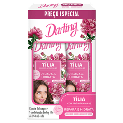 Kit DARLING Tília Repara e Hidrata Shampoo 350ml + Condicionador 350ml