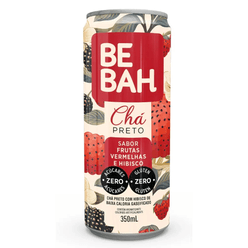 Chá BEBAH Preto Frutas Vermelhas e Hibisco Zero Açúcares e Zero Glúten 350ml