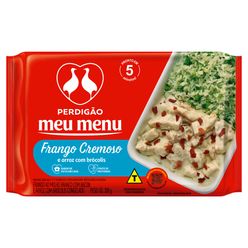 Frango Cremoso PERDIGÃO Meu Menu e Arroz com Brócolis Congelado 300g