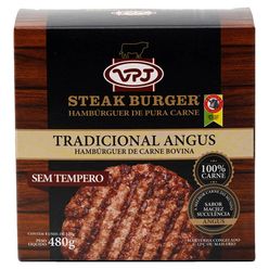 Hambúrguer Bovino VPJ Tradicional Angus Sem Tempero Congelado 480g