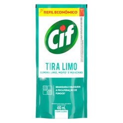 Desinfetante de Banheiro Especialista Cif Tira Limo Com Cloro 450ml Refil Econômico