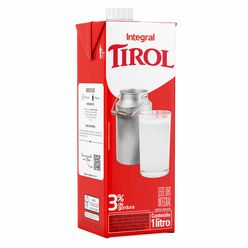 Leite Tirol Integral Com Tampa 1l