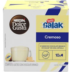 Achocolatado em Cápsula NESCAFÉ DOLCE GUSTO Galak 10 Cápsulas 180g