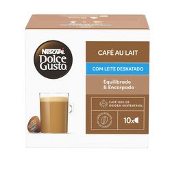 Café em Cápsula NESCAFÉ DOLCEGUSTO Cafe Au Lait Desnatado 10 Cápsulas 100g
