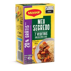 Tempero MAGGI Meu Segredo 7 Vegetais 49g 20% Grátis