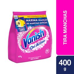 Tira Manchas VANISH em Pó Oxi Action para roupas coloridas Refil Econômico 400g