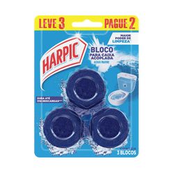 Desodorizador Sanitário HARPIC Bloco para Caixa Acoplada Acqua Marine Leve 3 Pague 2