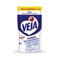 Refil Limpa Vidro VEJA Vidrex Cristal 400ml Refil Econômico