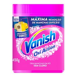 Tira Manchas VANISH em Pó Oxi Action para roupas coloridas 450g