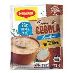 Creme MAGGI Equilibrium Cebola 33% Menos Sódio Sachê 61g