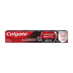 Creme Dantal COLGATE Luminous White Carvão Ativado 140g Preço Especial